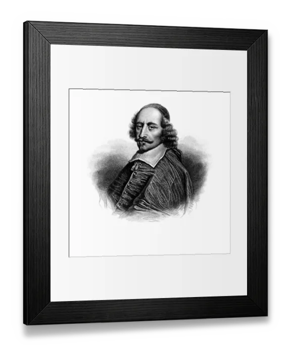 Framed Print : Mazarin. Cardinal Mazarin (1602-1661) engraved by James Hopwood Framed Print : Mazarin. Cardinal Mazarin (1602-1661) engraved by James Hopwood