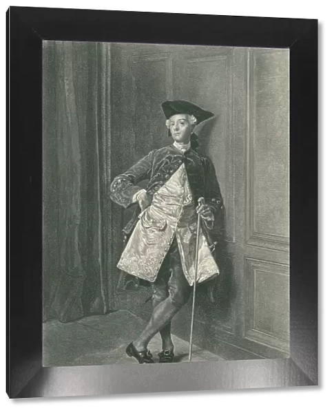 Nobleman. Portrait of a nobleman.Engraved image around 1840-50.By J.L.E MEISSONIER