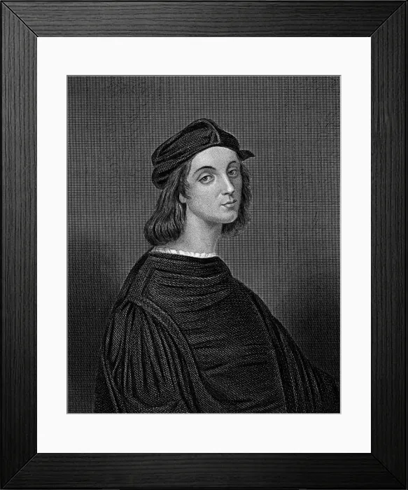 Framed Print : RaphaA'l or raffaelle, Italian painter and Architect Framed Print : RaphaA'l or raffaelle, Italian painter and Architect
