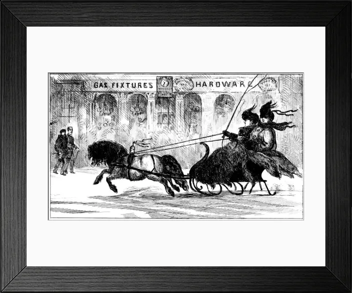 Framed Print : Winter in Toronto, 1871 Framed Print : Winter in Toronto, 1871