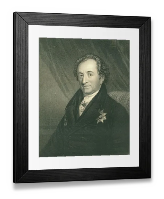 Framed Print : Johann Wolfgang Von Goethe, German writer, artist, and politician (XXXL) Framed Print : Johann Wolfgang Von Goethe, German writer, artist, and politician (XXXL)