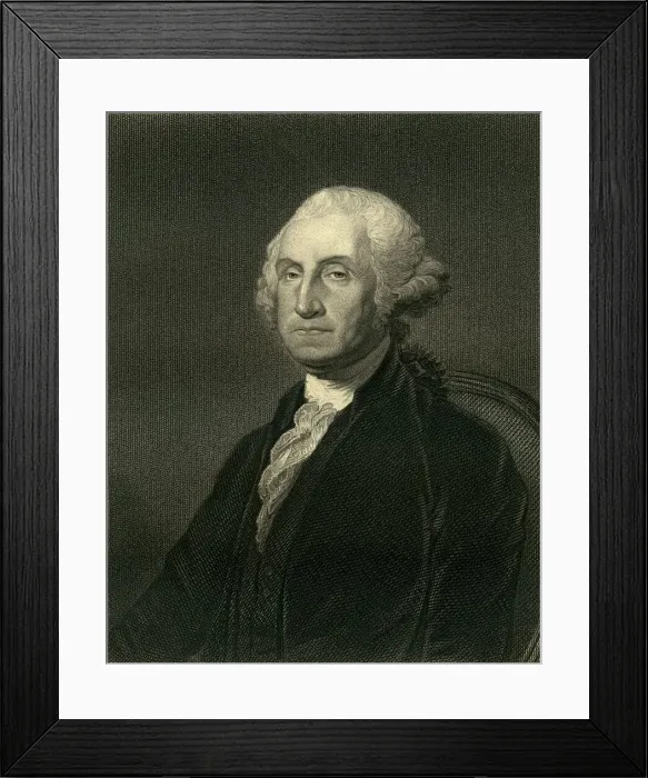 Framed Print : George Washington, 1st President of the United States Framed Print : George Washington, 1st President of the United States