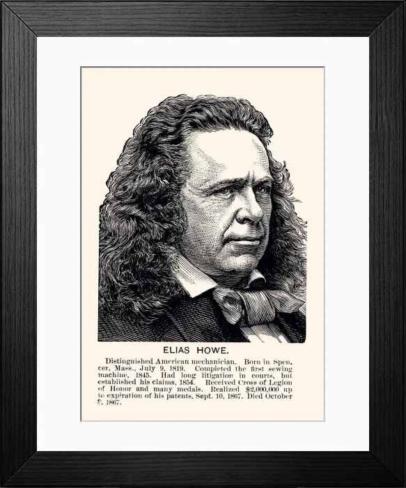 Framed Print : ELIAS HOWE (XXXL) Framed Print : ELIAS HOWE (XXXL)
