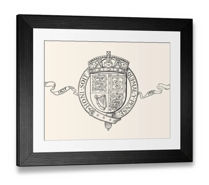 Framed Print : DIAMOND JUBILEE SYMBOL OF QUEEN VICTORIA : 1837-1897 (XXXL) Framed Print : DIAMOND JUBILEE SYMBOL OF QUEEN VICTORIA : 1837-1897 (XXXL)