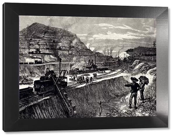 CUTTING THE CANAL AT PANAMA (XXXL)