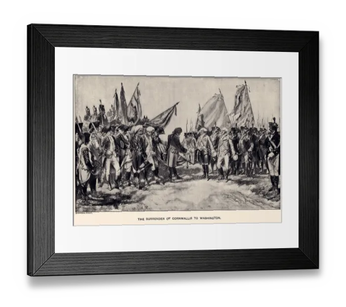 Framed Print : Washington and Cornwallis (XXXL)