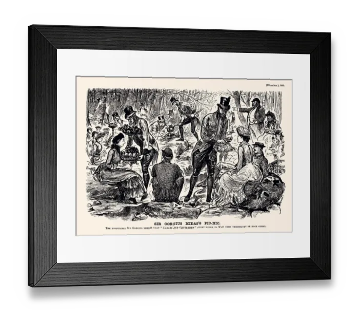 Framed Print : PICNIC IN 1883 (XXXL) Framed Print : PICNIC IN 1883 (XXXL)