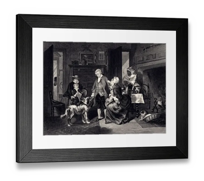 Framed Print : WASHINGTON'S INTERVIEW WITH HIS MOTHER -XXXL with lots of details Framed Print : WASHINGTON'S INTERVIEW WITH HIS MOTHER -XXXL with lots of details