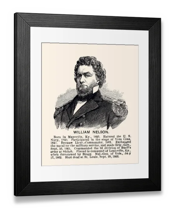 Framed Print : WILLIAM NELSON (XXXL) Framed Print : WILLIAM NELSON (XXXL)