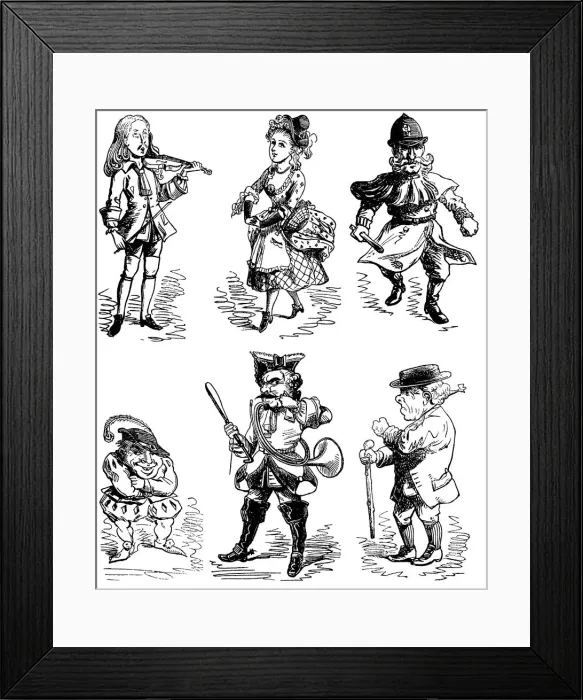 Framed Print : Victorian Characters: The Miller and his Man, Illustrated London News Framed Print : Victorian Characters: The Miller and his Man, Illustrated London News