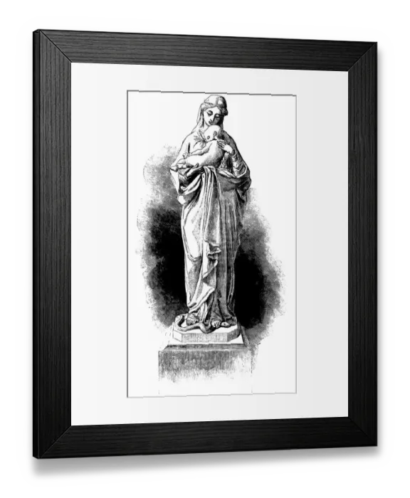 Framed Print : Virgin and Child statue The Great Exhibition (Illustrated London News) Framed Print : Virgin and Child statue The Great Exhibition (Illustrated London News)