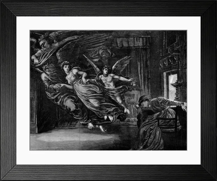 Framed Print : Vision of the departing year - Illustrated London News Framed Print : Vision of the departing year - Illustrated London News