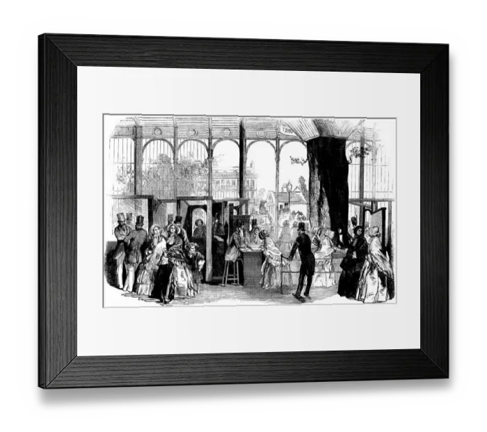Framed Print : Five Shilling Day visitors The Great Exhibition (Illustrated London News) Framed Print : Five Shilling Day visitors The Great Exhibition (Illustrated London News)