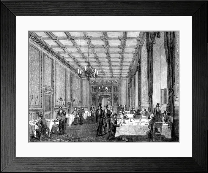Framed Print : Refreshment room at the House of Commons, Illustrated London News Framed Print : Refreshment room at the House of Commons, Illustrated London News