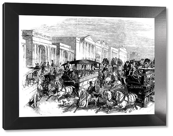 Arriving for Shilling Day, The Great Exhibition (Illustrated London News)