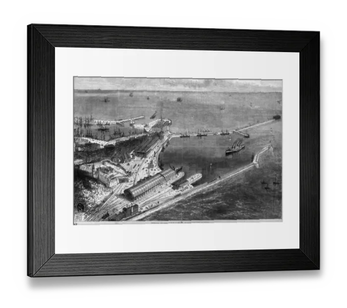Framed Print : Ferry Station Framed Print : Ferry Station
