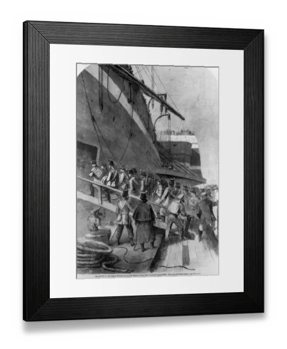 Framed Print : Boarding At Liverpool Framed Print : Boarding At Liverpool