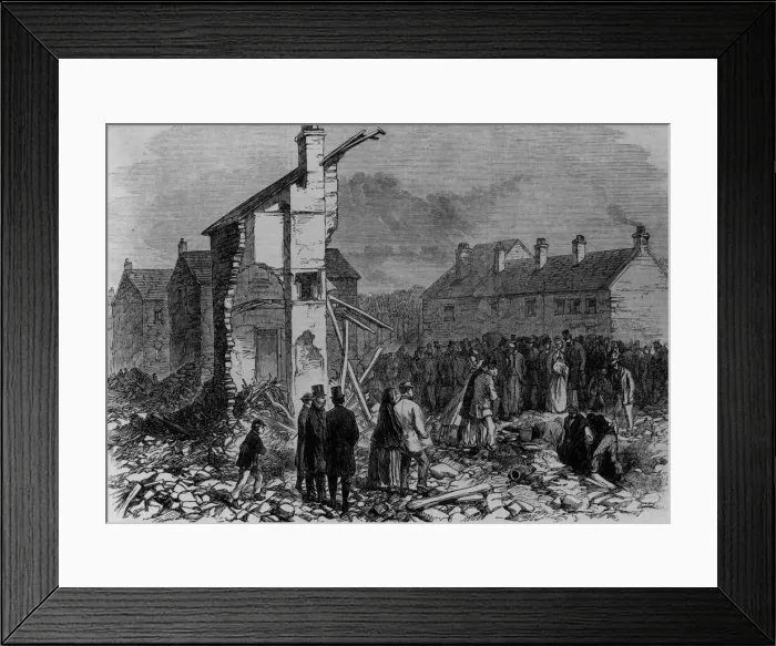 Framed Print : Flood Damage