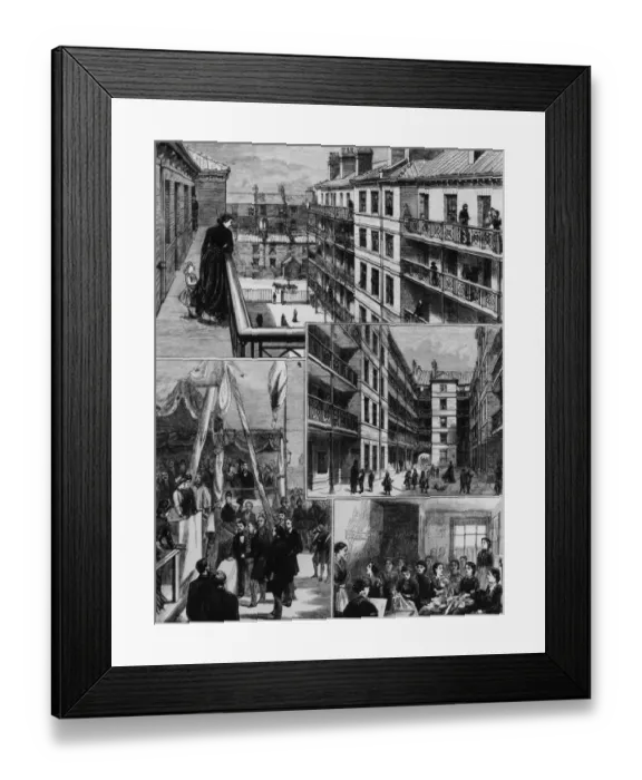 Framed Print : Model Lodgings Framed Print : Model Lodgings