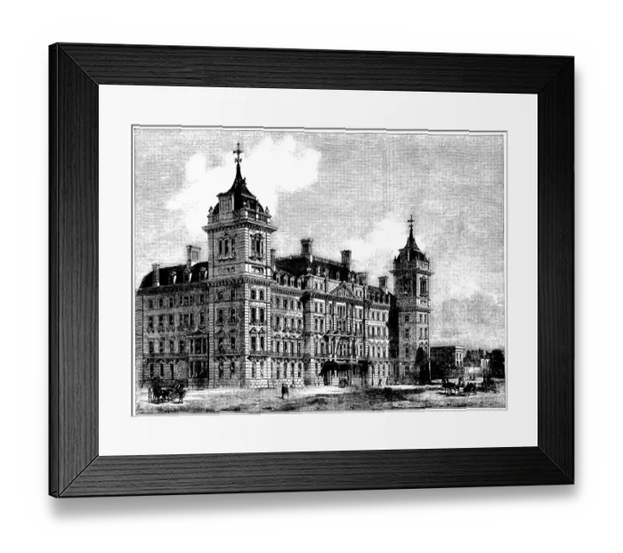 Framed Print : The Great Western Hotel, Paddington - Illustrated London News Framed Print : The Great Western Hotel, Paddington - Illustrated London News