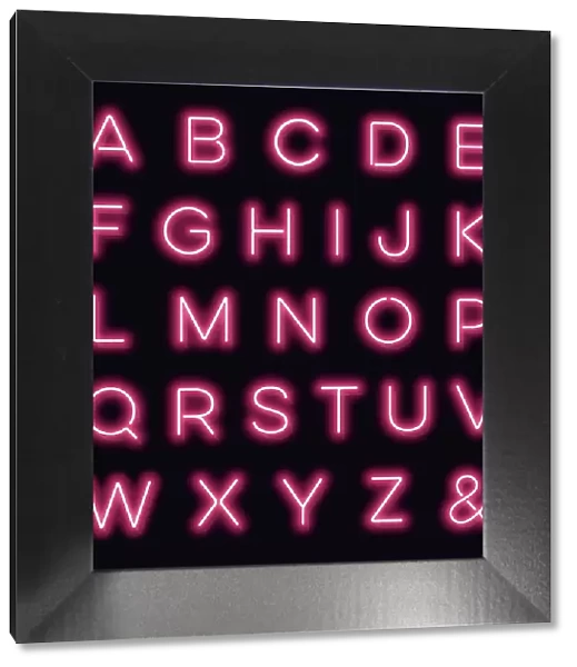 Neon letters workings