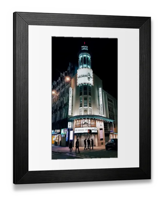 Framed Print : Prince of Wales Theatre, a West End theatre in Coventry Street
