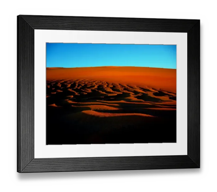 Framed Print : Sunset on the Ubari Sand Sea Framed Print : Sunset on the Ubari Sand Sea