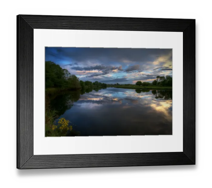 Framed Print : Irish River Bank Framed Print : Irish River Bank