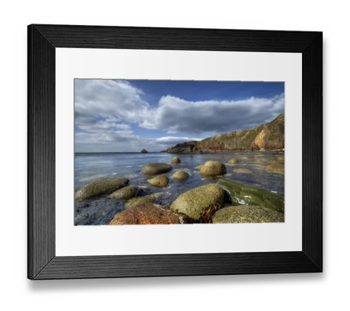 Framed Print : Colourful Rocks Ireland Framed Print : Colourful Rocks Ireland