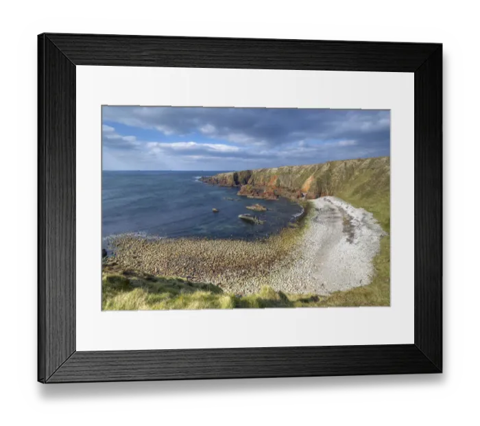 Framed Print : Pebble Cove, Bloody Forelands Point, Ireland