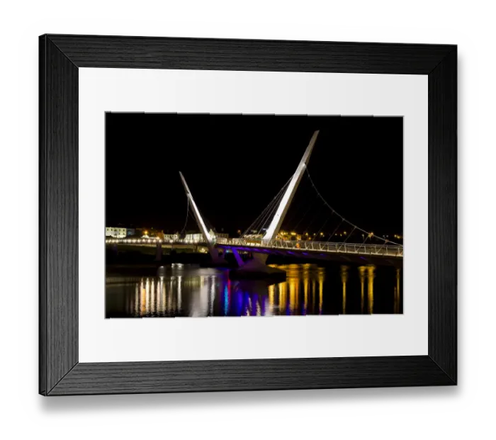 Framed Print : Peace Bridge Londonderry Framed Print : Peace Bridge Londonderry