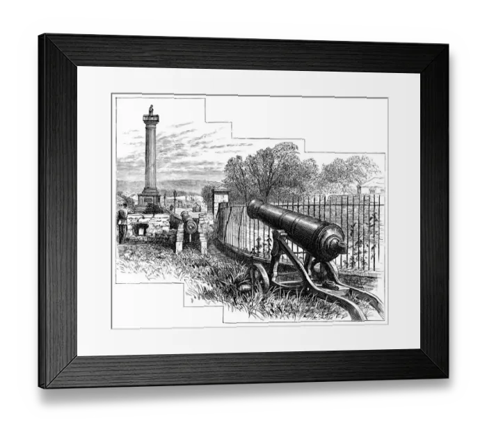 Framed Print : Walkers Pillar Monument in Londonderry, Northern Ireland - 19th Century Framed Print : Walkers Pillar Monument in Londonderry, Northern Ireland - 19th Century