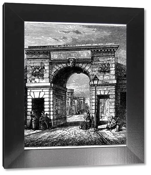 Bishops Gate in Londonderry, Northern Ireland - 19th Century