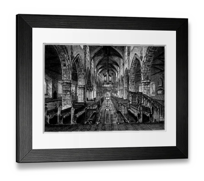 Framed Print : St Columbs Cathedral in Londonderry, Northern Ireland - 19th Century Framed Print : St Columbs Cathedral in Londonderry, Northern Ireland - 19th Century
