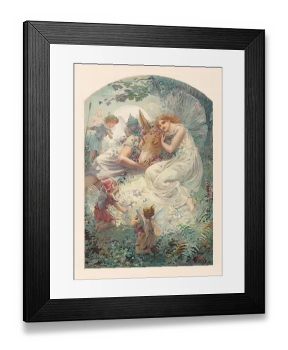 Framed Print : A Midsummer Nights Dream by William Shakespeare, chromolithograph, published 1899