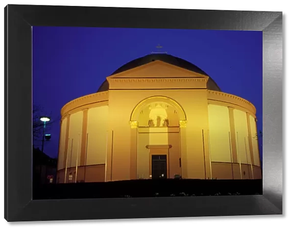 Germany, Darmstadt : Ludwigs-church on Wihelminen-Place, Art Deco