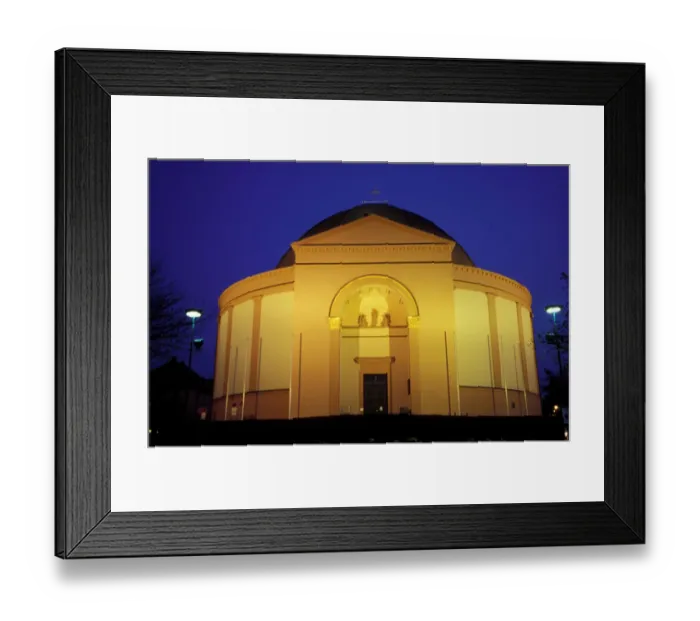 Framed Print : Germany, Darmstadt : Ludwigs-church on Wihelminen-Place, Art Deco