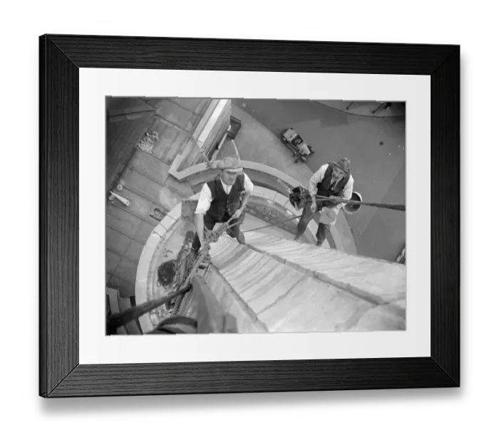 Framed Print : Renovating Spire Framed Print : Renovating Spire