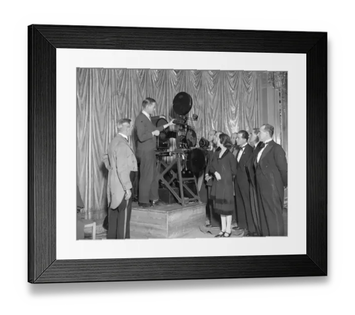Framed Print : Film Projector