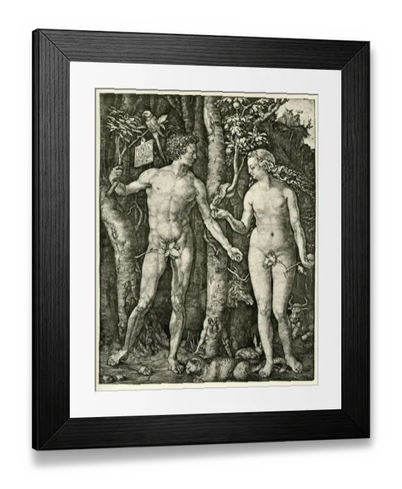 Framed Print : Adam and Eve Framed Print : Adam and Eve