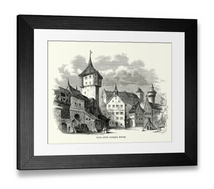 Framed Print : View from Durers House, Nuremberg, Germany Framed Print : View from Durers House, Nuremberg, Germany