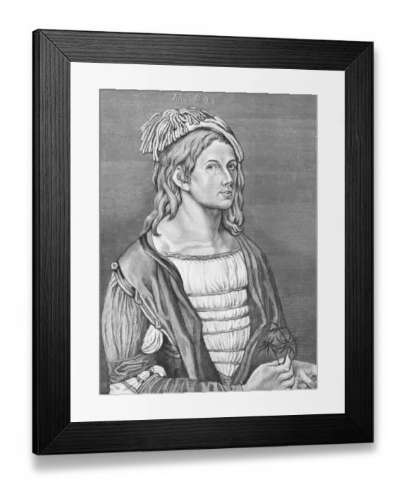 Framed Print : Steel engraving german painter Albrecht DAOErer 1493 Framed Print : Steel engraving german painter Albrecht DAOErer 1493