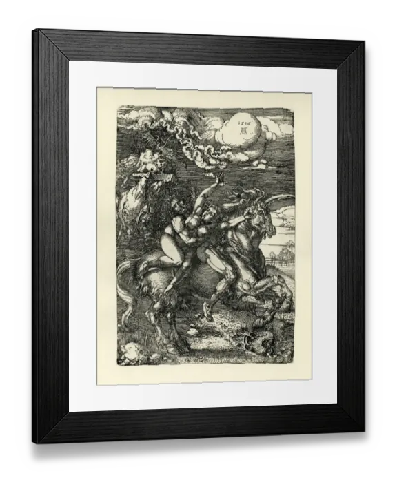 Framed Print : Abduction of Proserpine on a Unicorn Framed Print : Abduction of Proserpine on a Unicorn