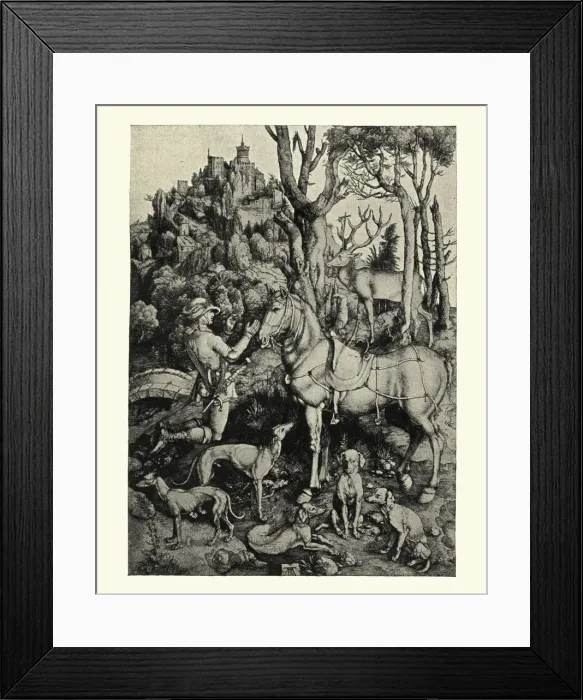 Framed Print : St Eustace by Albrecht Durer Framed Print : St Eustace by Albrecht Durer