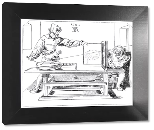 Albrecht DAOErer perspective machine for drawings 1525