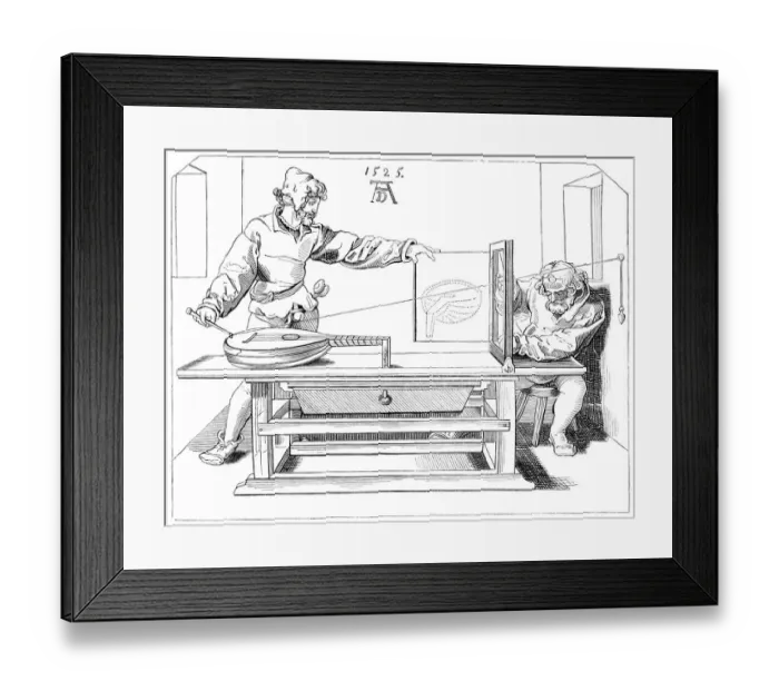 Framed Print : Albrecht DAOErer perspective machine for drawings 1525 Framed Print : Albrecht DAOErer perspective machine for drawings 1525