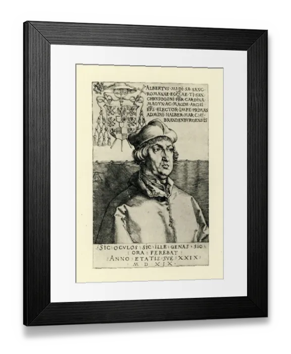 Framed Print : Cardinal Albrecht of Brandenburg
