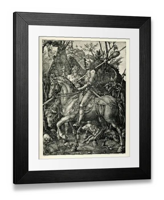 Framed Print : Knight Death And The Devil Framed Print : Knight Death And The Devil