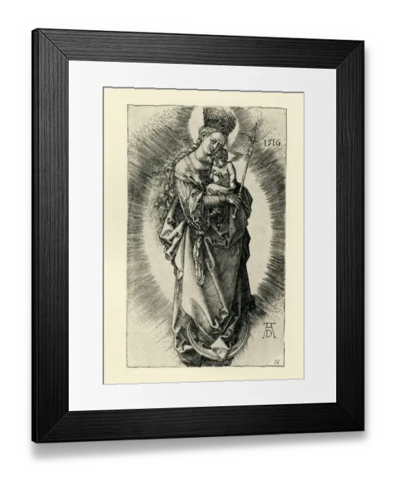 Framed Print : Virgin Mary and Baby Jesus