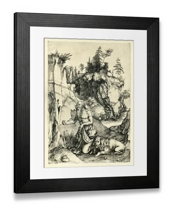 Framed Print : St Jerome Penitent in the Wilderness